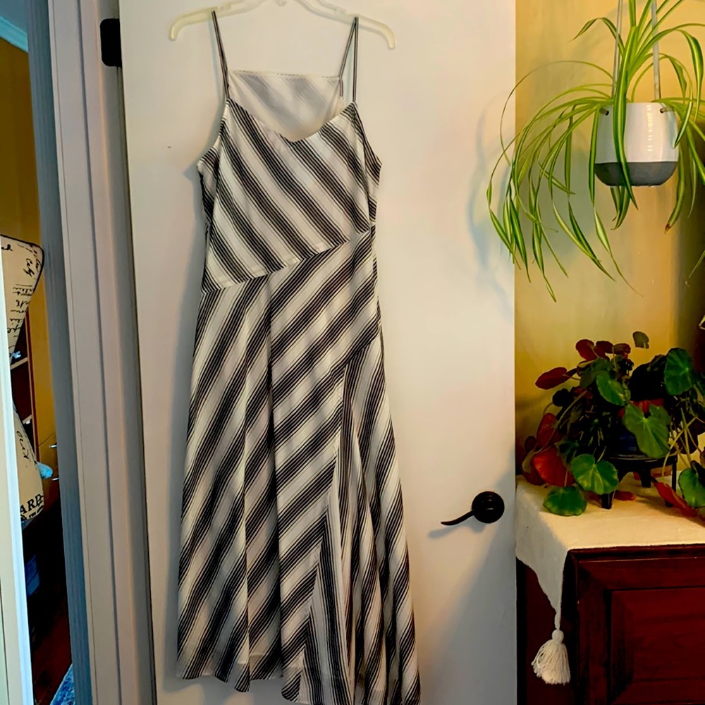 New spaghetti day dress lined. Cotton silk